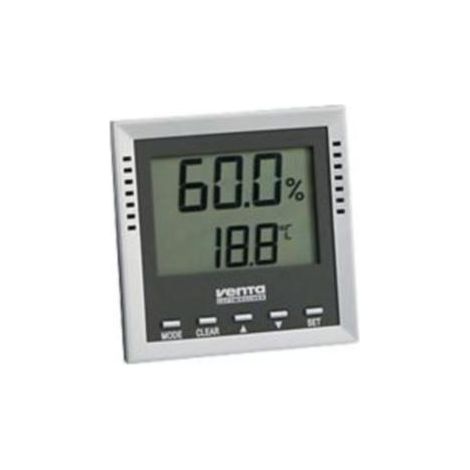 Higrómetro moderno plateado Venta para control climático interior (1/3)