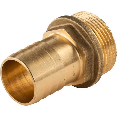 Messing Gewinde-Fitting Schlauchanschluss1 1/4" AG (DN 32) Länge 32 mm - schwere Ausführung