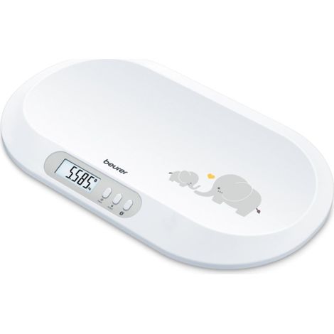 BEURER Babywaage b.20kg 5gTeil Bluet. Tara LCD inkl.Maßband b.150cm BY 90