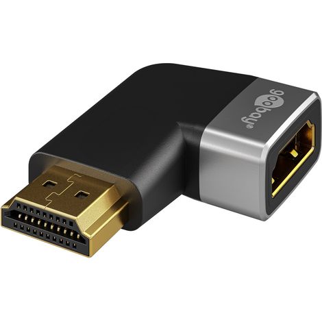 Adattatore HDMI™ angolare 270° orizzontale, 8K/60Hz, Presa HDMI™ (tipo A)  Spina HDMI™ (tipo A) 270°.