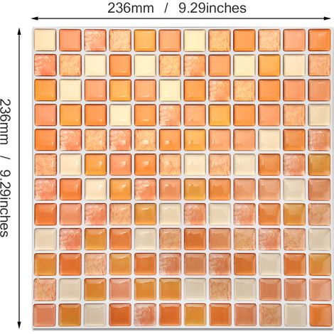 3D-Wanddeko zum Selbstkleben für Küche, Bad, Heimwerkerprojekte, dekorative Tapete, selbstklebende Wandaufkleber, Einzelpackung yjc0015 (1/5)