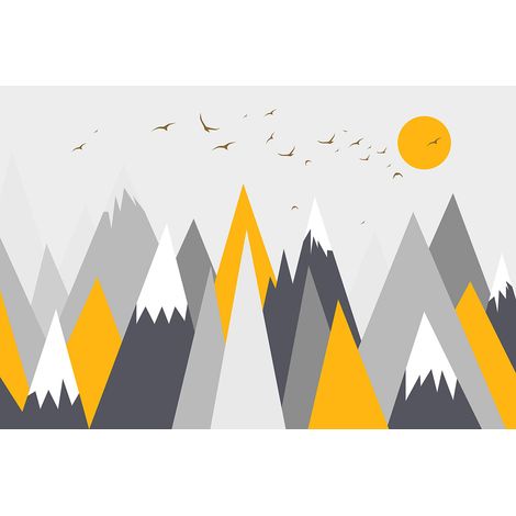 Papier peint panoramique Enfants - Montagnes - 130 cm x 87 cm (1/2)
