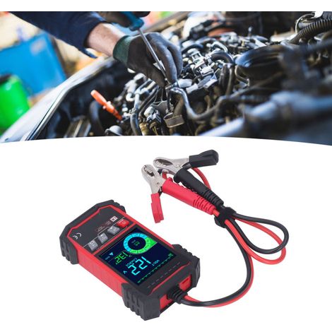 Testeur de batterie automobile 12 V 24 V 100-1999 CCA, analyseur de test d'alternateur pour camions et bateaux, écran 3,2 pouces (1/5)