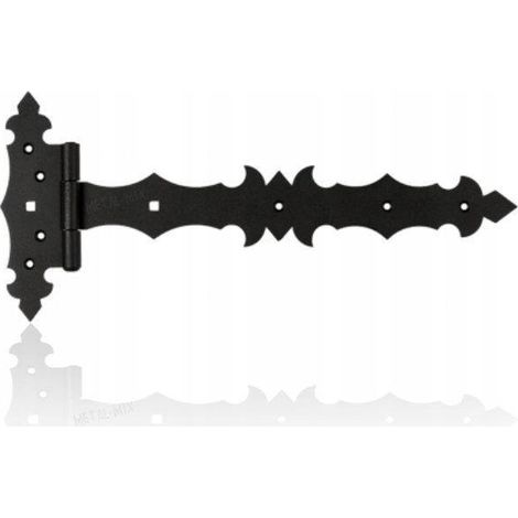 Domax Elegante schwarze Stahl-Scharnier 170x300 mm