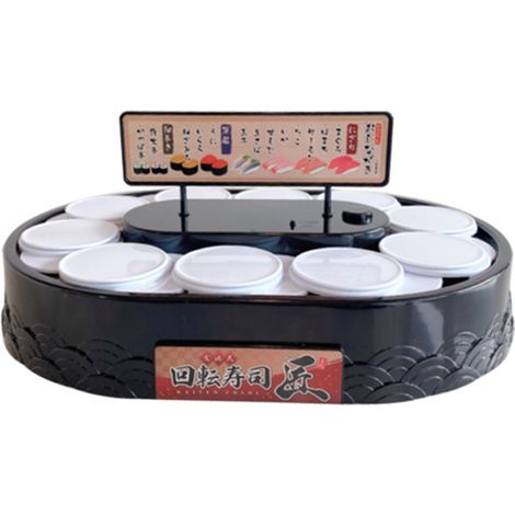 Rotating Cupcakes Machine Automatic Rotating Display Table Swing Tray for Kids Birthday Party Gifts Sushi (1/5)