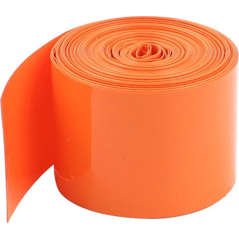 Emballage Batterie Gaine Thermorétractable PVC 5m Long Orange (1/2)