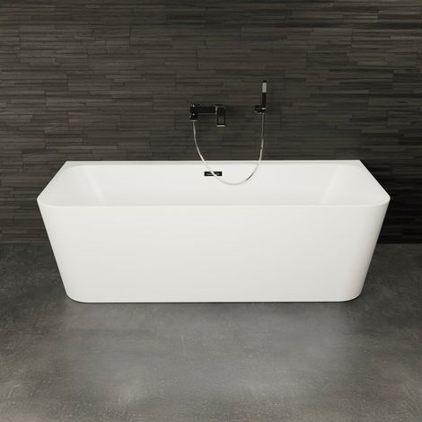 Freistehende Badewanne  Mint 180 weiß  180 x81 x57 cm, by SPALINA