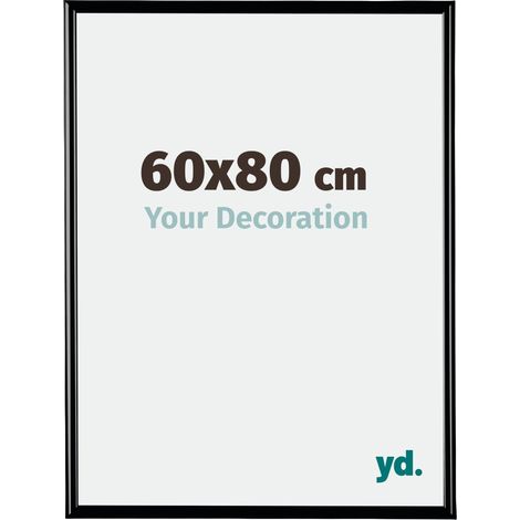 yd. - Cadre photo 60x80 - Noir Brillant - Plastique - Bordeaux (1/5)