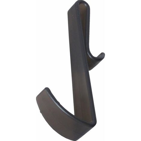 Pika' 1 appendino per box doccia cobra satinato nero 15,5 centimetri accessorio bagno
