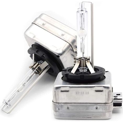 Eclairage pour voiture Ampoule LED D1S 6000k Xenon HID, lampe de remplacement pour phares de voiture 12V 35W, paquet de 2 (1/5)