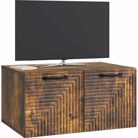 Maison Exclusive - Mobile Porta TV da Muro Rovere Fumo 59,5 x 41 x 30 cm (1/5)