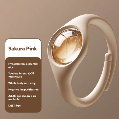 Bracelet Anti-Moustiques Réutilisable -  Plaquettes Incluses aux  Essentielles - 1Mois de Protection - Sans DEET