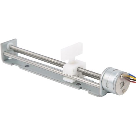 Moteur pas à pas à course linéaire 80mm avec curseur, 2 phases 4 fils, mini graveur laser DIY (1/5)