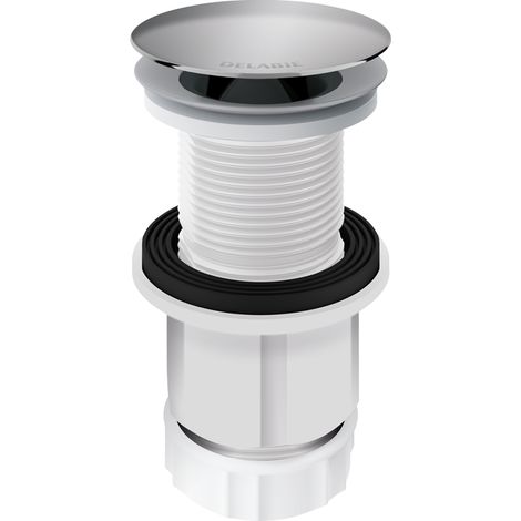 Vanne de vidange Hyg. WT de Delabie avec siphon sans eau, verrouillée (1/2)