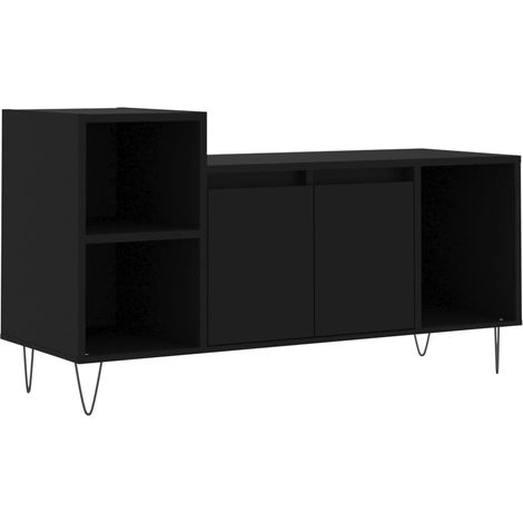 Maison Exclusive - TV-Schrank Schwarz 100x35x55 cm Holzwerkstoff