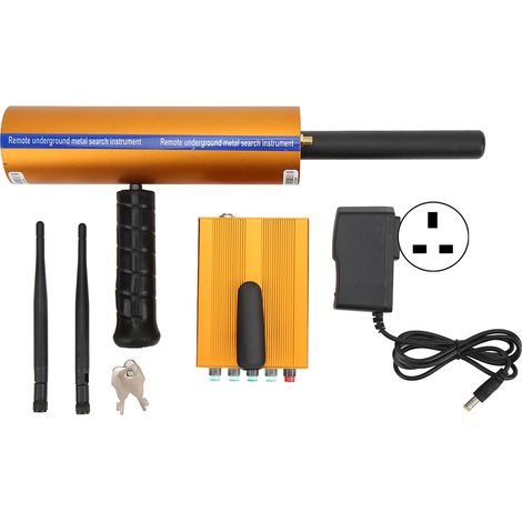 Détecteur de métaux souterrain, scanner de sol haute précision, localisateur de trésors professionnel, AC 100-240V, prise UK, recherche de métaux profonds (1/5)