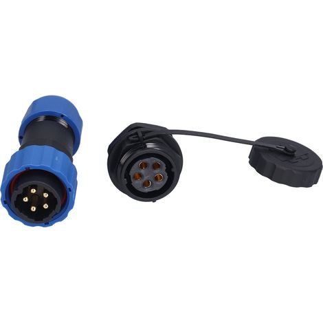 Connecteur étanche IP68 pour prise et fiche aviation, écrou arrière, bornes mâle et femelle, 380 V, broche SP205 (1/5)