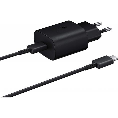 Samsung USB Adapter - whitout cable - USB Typ C 25W Charger- 3A - Black BULK