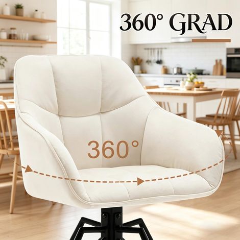 Chaise de bar pivotante, tabouret de cuisine large, chaise de salle à manger avec dossier rembourré (lot de 2 chaises uniquement) (1/5)