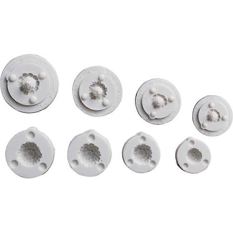 8-teiliges Set Silikonformen für Himbeeren, Fondant, Schokolade, Süßigkeiten und Kuchen (1/5)