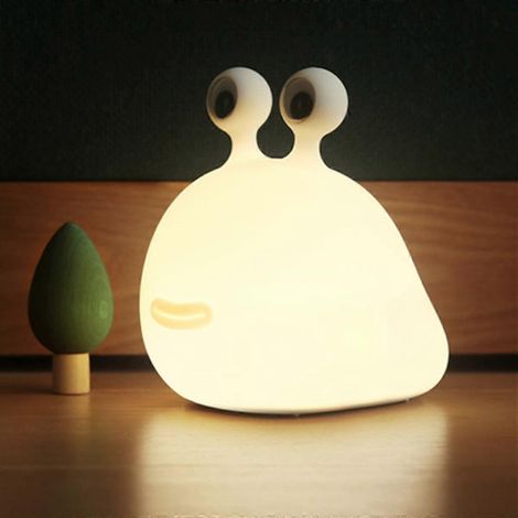 Lámpara de noche con forma de babosa, luz decorativa USB para el hogar. (1/4)