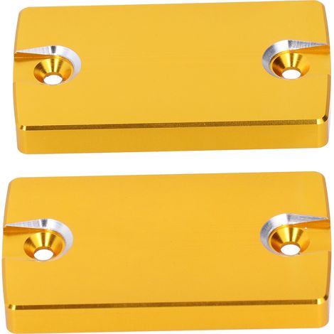 Paire de bouchons de réservoir de liquide de frein avant gauche et droit pour Suzuki Hayabusa GSX1300R GSX1400 DL1000 Gold (1/5)