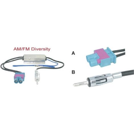 Adaptateur antenne universel 2xFakra MDin M - ANT6013