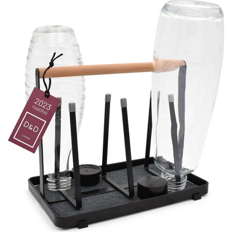 Porte-bouteilles tout-en-un pour SodaStream - égouttoir pour tous types de bouteilles : Duo, Crystal, Easy, biberons et bouteilles pour bébés - égouttoir universel (1/5)