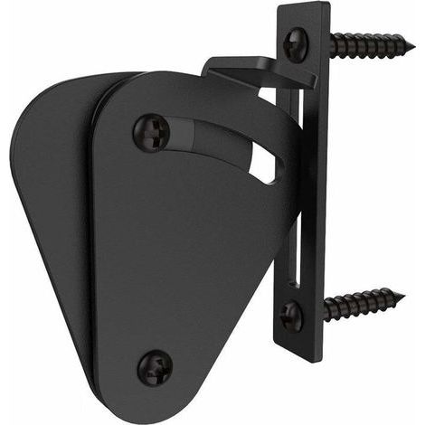 - Loquet Verrou de Porte Coulissante Targette de Porte Serrure de Baie Vitrée Coulissante Kit de Serrure pour Porte de Grange Grille Atelier Boulon de Porte, (1Pcs,Black) (1/5)