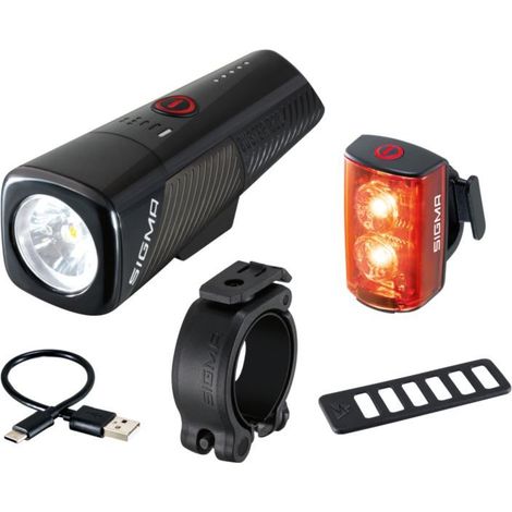 Sigma Buster 800 + RL 80 Kit luci per bicicletta nero