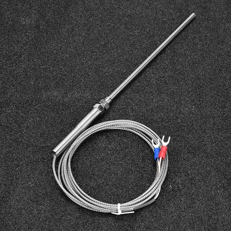 Thermoelement Typ K mit M8-Gewinde, 150 mm Sonde, Temperaturfühlerkabel 0–400 °C (2 m) (1/5)