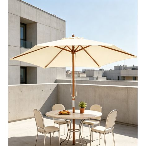 Design fonctionnel de parasol de patio, parasol de marché, parasol extérieur, parasol (1 seul parasol, base de parasol non incluse) (1/5)