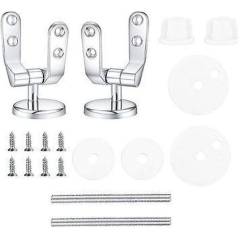 Charnière De Remplacement Pour Siège De Toilette En Alliage De Zinc Raccords Fixation (1/4)
