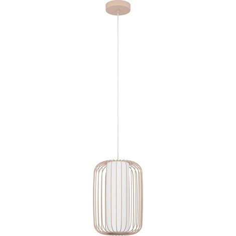 Lampadario A Sospensione Minimal Terrarosa Piccolo Acciaio Sabbia 1 Luce E27 (1/2)