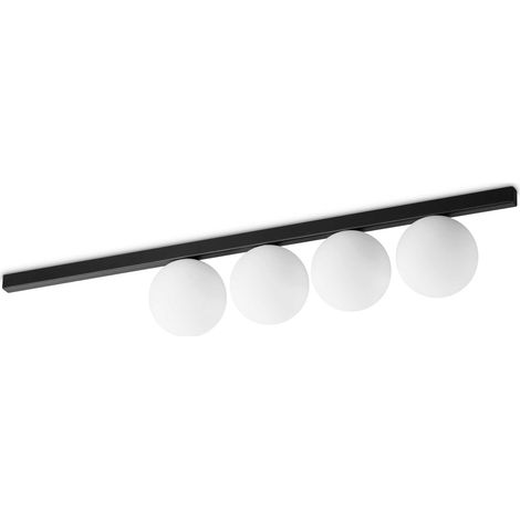 Ideal Lux BINOMIO 4-flammige Kugel-Deckenleuchte in Schwarz (1/2)