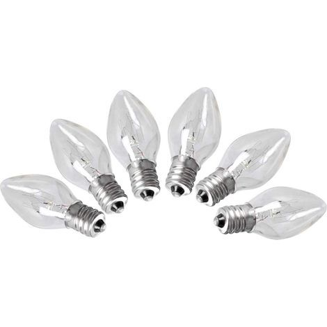 Packung mit 6 Himalaya-Salzlampenbirnen E12, 15 Watt für Raumbeleuchtung, Dekor, 220–240 V (1/5)