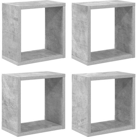 Maison Exclusive - Würfelregale 4 Stk. Betongrau 26x15x26 cm (1/5)
