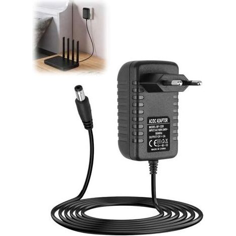 Adaptateur secteur 12V 2A universel AC 220V vers DC, chargeur pour LED caméra routeur bande lumineuse (1/5)
