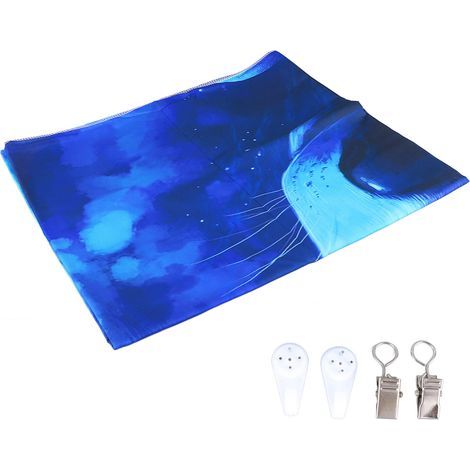 Tenture Murale Fluorescente à Effet Blacklight, Motif Planète Réactif aux UV, Décoration Murale Moderne pour Intérieur (230x180cm) (1/5)