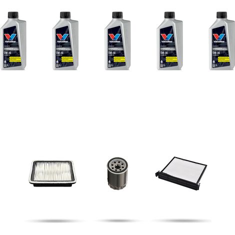 Kit tagliando 3 FILTRI e 5L OLIO compatibile con Subaru XV I 1.6i 84kw dal 2012 (1/5)