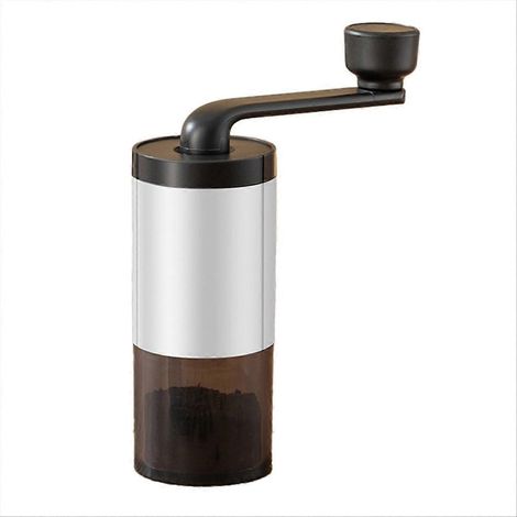 Tragbare, weiße Handkaffeemühle, handbetriebene Bohnenmühle für Zuhause, kompakte Reisekaffeemaschine (1/5)