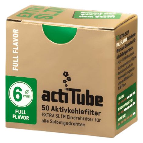 ActiTube Full Flavor Extra Slim Kohlefilter 50