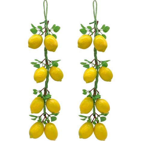 Décor de pour cuisine Fruits de Légumes décoratifs suspendus Faux Légumes Guirlande Maison Cuisine Jardin Décoration Intérieure Réaliste Faux Légumes Décoration Photo Prop Suspendu 55CM (1/5)