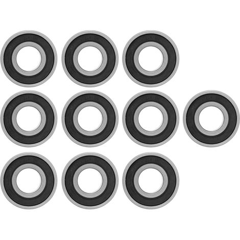 10Pièces 15 x 35mm Roulement à gorge profonde 6202 RS, Roulements à Billes de Cannelure Profonde Scellé par Caoutchouc Roulement a bille (1/5)