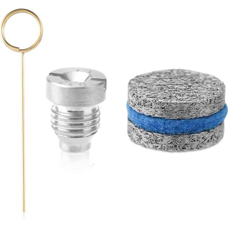 1,1mm Embouts de Buse Orifice de Canon Mousse, 3000 PSI Remplacement Buse Canon Mousse Buse Canon Mousse avec 2 Mailles Fabricant Mousse Aiguille Nettoyage Tampon Coton pour Lance Mousse Neige (1/5)
