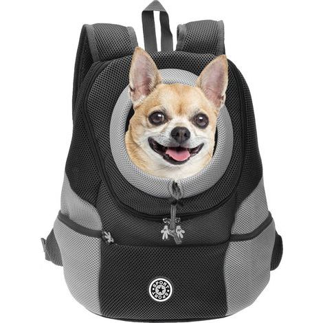 Sac à Dos de Transport pour Chien - Respirant - Imperméable - pour Petits Chiens et Chats - Sac à Dos de Transport réglable - Bandoulière rembourrée - pour randonnée, Voyage en Plein air (1/5)