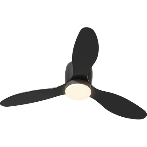 Deckenventilator mit Beleuchtung und Fernbedienung 115 cm LED Lampe mit Ventilator, Umkehrbarer DC Motor, 3 Flügeln, 3 Lichtfarben, 6 Geschwindigkeiten, Timer Deckenventilator für Schlafzimmer