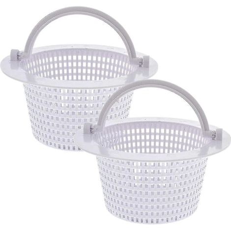Panier de rechange pour skimmer de piscine (lot de 2) - Skimmer BY blanc pour piscine hors sol à passage mural-AquaForge (1/5)
