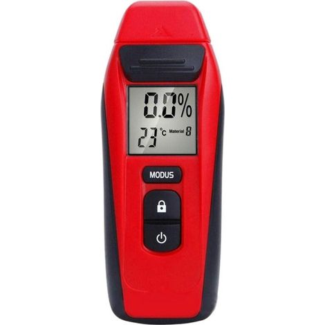 Holzfeuchtemessgerät, Mini-Digital-Feuchtigkeitsmessgerät 9V DC (ohne Batterie), schnelle und präzise Messung