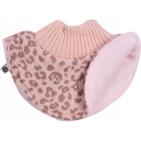 Cache-cou d'hiver pour filles, col roulé, deux couches, doublure polaire, 1-4 ans Y856N (1/4)